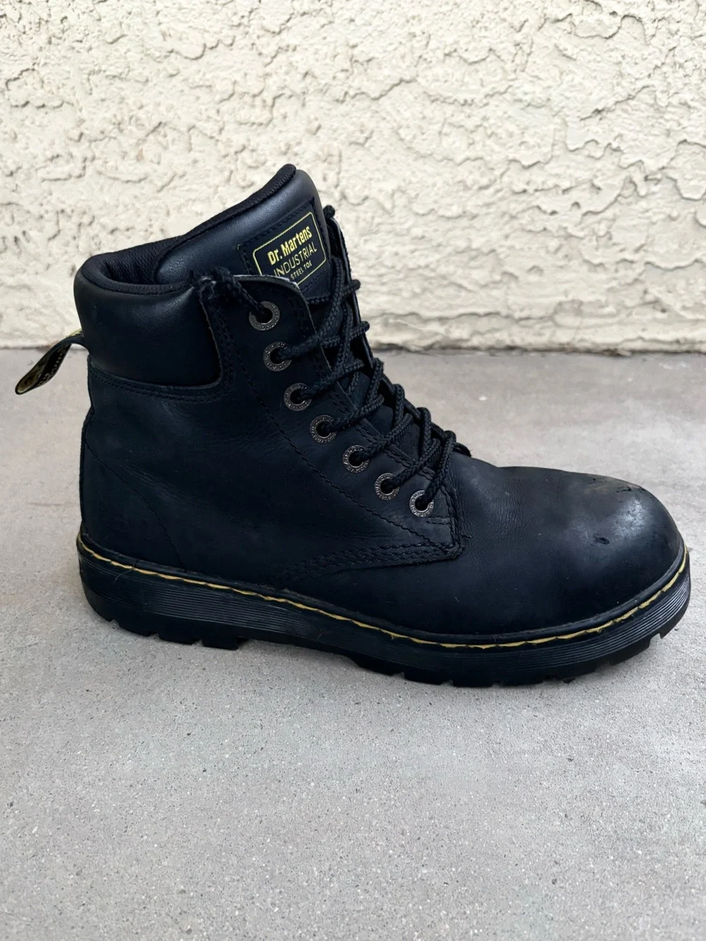 Dr. Martens Winch Men’s 11 Steel Toe Waterproof Leather Work Safety Boots Black